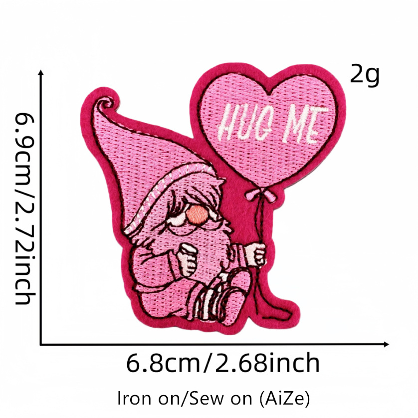 10 Pcs Love Pink Badges Embroi - Phone Accessories Pictures ulasan dan harga